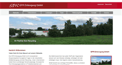 Desktop Screenshot of gfr-entsorgung.de
